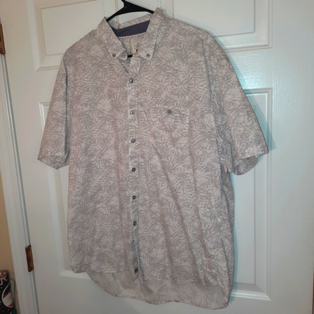 Copper Oak men's button-up shirt, sz. XXL short sleeve